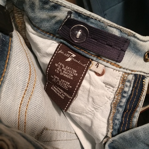 🎈Hot Item 7 For All Mankind Slimmy Jeans,  Sz 4 - Picture 7 of 8